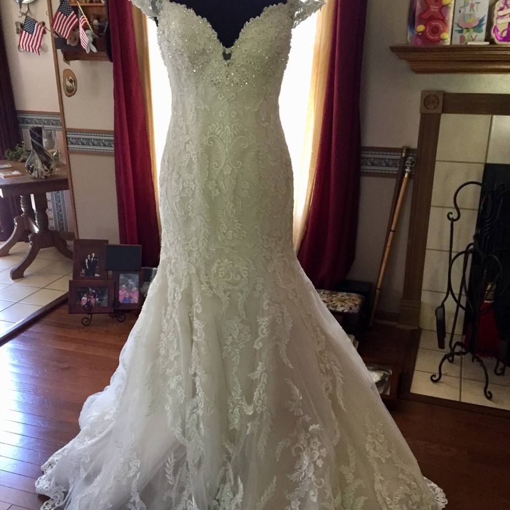 David Tutera Bridal Gown Style 116201 Size 12